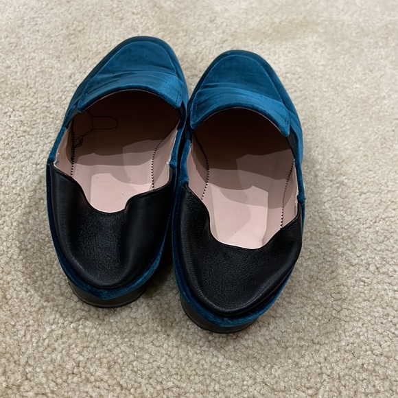 J.CREW Teal Convertible Smoking Slipper. Size 7 - Picture 6 of 9